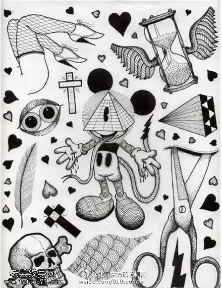 欧美风个性小纹身图案