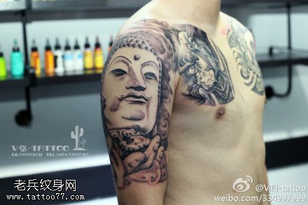 霸气佛头纹身图案