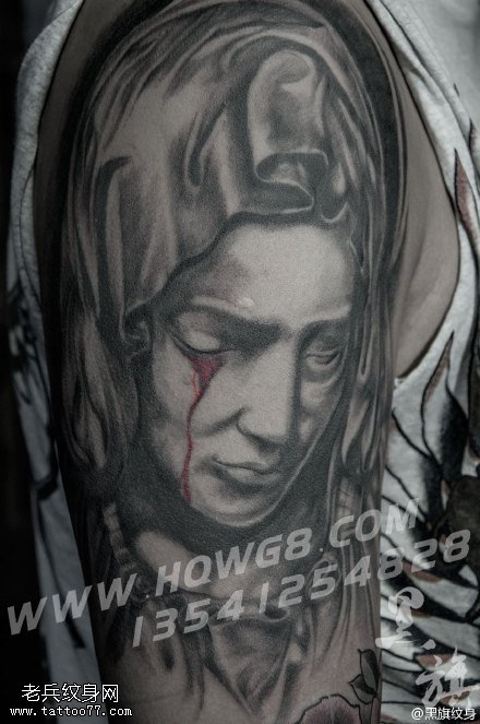 经典女神纹身图案