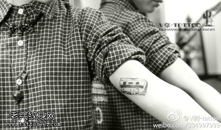 复古式CD纹身图案