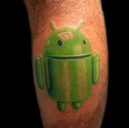 绿色个性安卓(android)logo图片