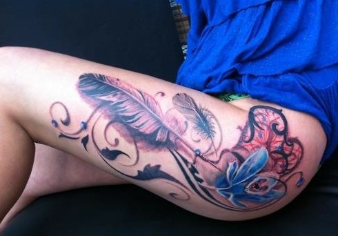 欧美复古Dreamcatcher纹身图片