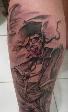 小腿恐怖僵尸图片