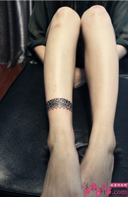 唯美高清腿部个性纹身图片