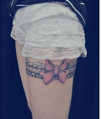 美女腿部流行精美的纹身图片推荐图案图片