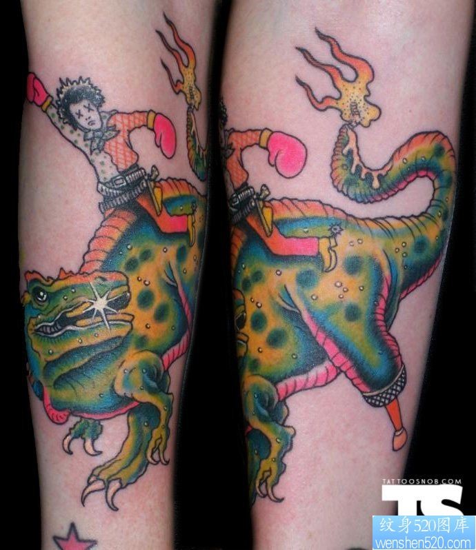 手部一款个性貔貅纹身图案