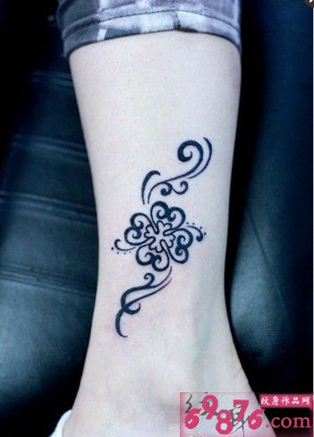 脚踝图腾刺青图片图片