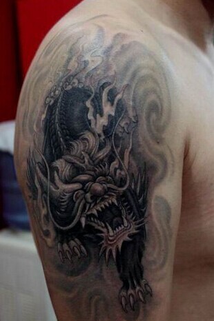 帅气的神兽 麒麟纹身