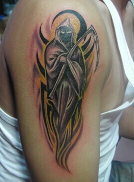 个性的死神纹身