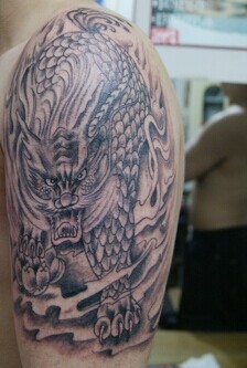 帅气的神兽 麒麟纹身