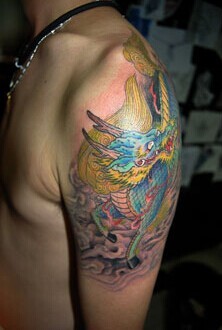 帅气的神兽 麒麟纹身