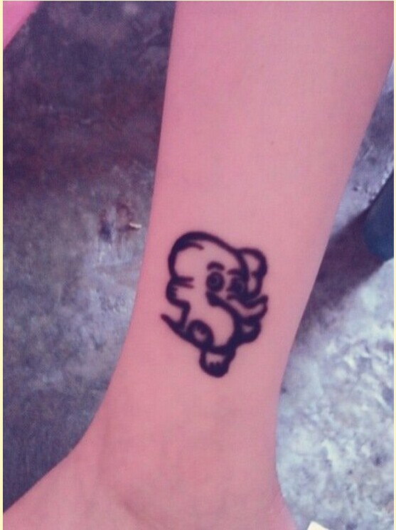 脚部小清新小马纹身图案推荐图片