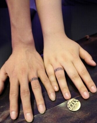 在手指上许下爱的誓言