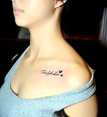 惹人醉的锁骨刺青