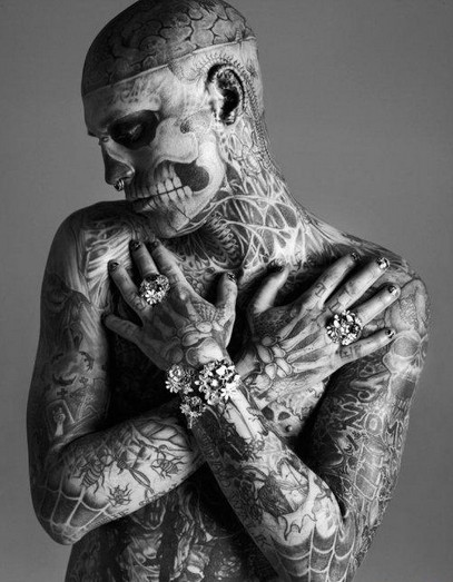 僵尸男孩rick genest的写真