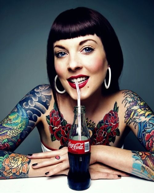 时尚欧美花臂纹身