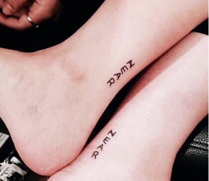 时尚简单的小清新纹身