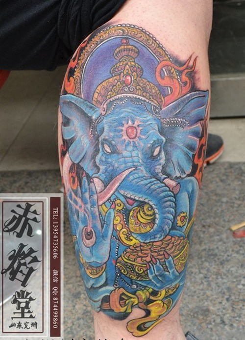 肩部纹身效果图集