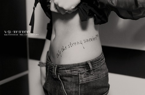 柔情似水女性腰部美