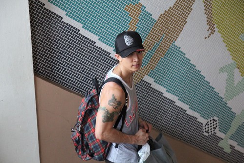 魅力男神吴尊纹身