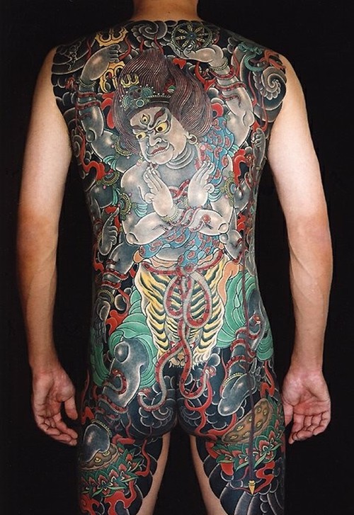 日式经典全甲纹身