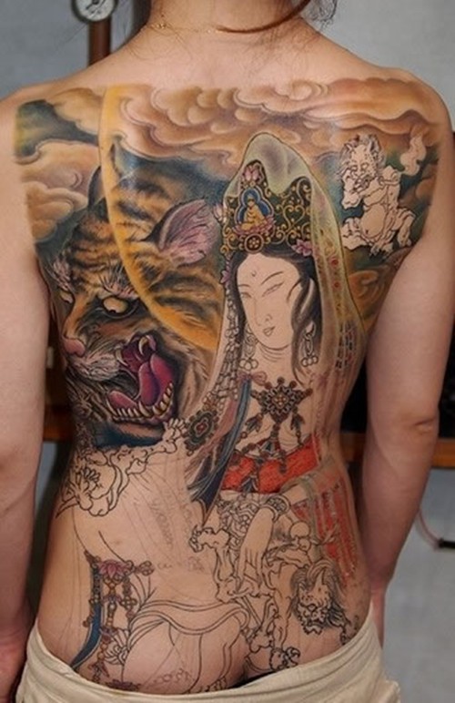 经典菩萨纹身 手稿欣赏