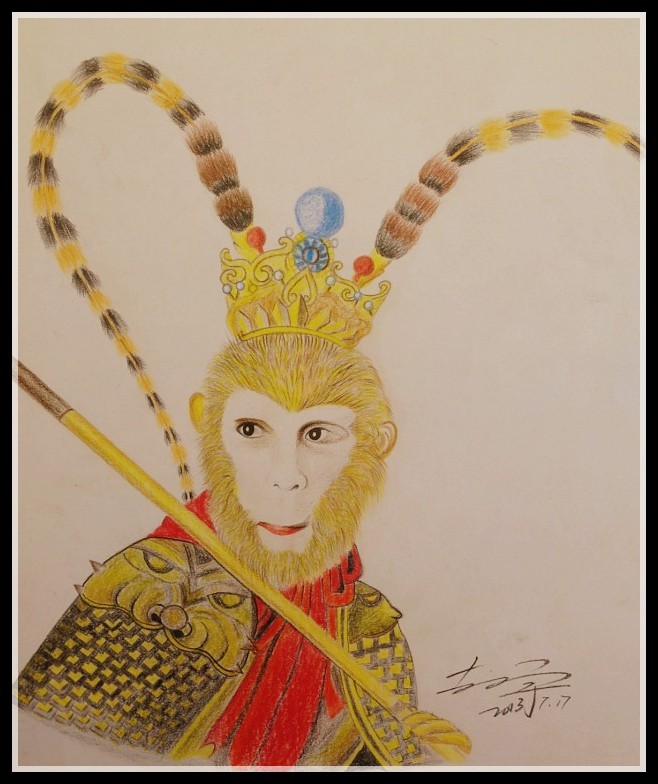 手稿纹身-孙悟空