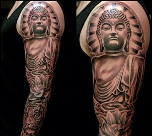 经典大气佛祖纹身