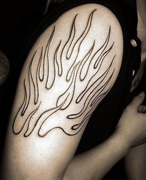 燃烧的火焰图腾纹身