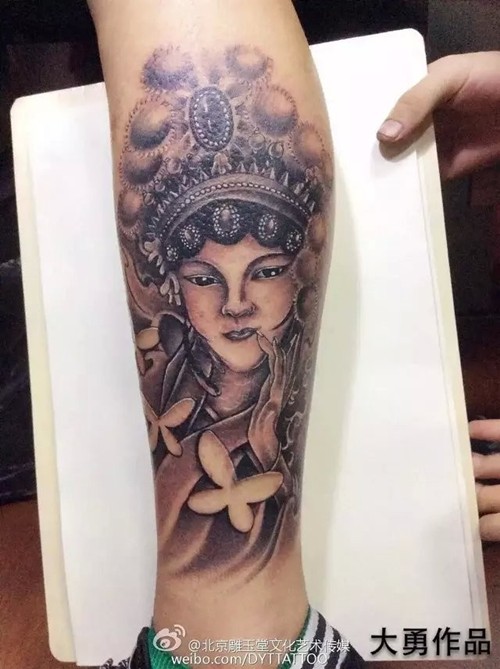 花旦纹身 佛纹身