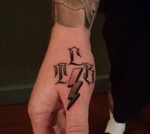 大胆时尚的创意手背纹身