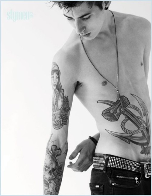 男模dan felton纹身集