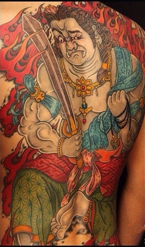 各种经典的满背纹身