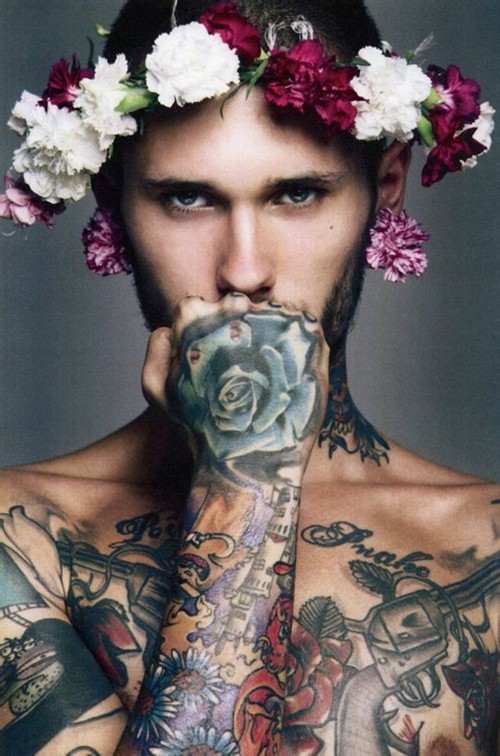 男模Dawid Auguscik纹身写真