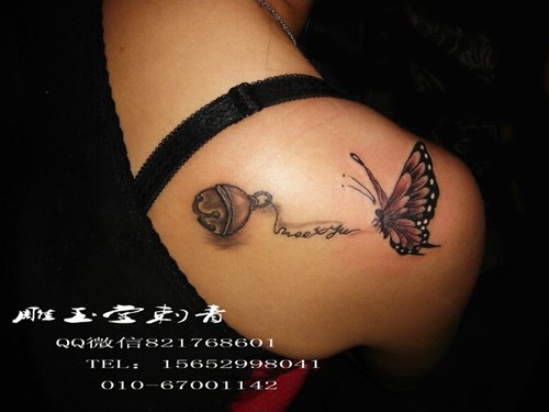 女生纹身 腹部纹身 腰部纹身