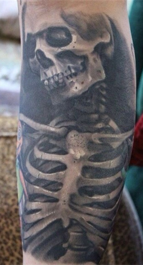 小腿部也可以这样纹身