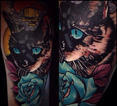 那些逼真的动物纹身