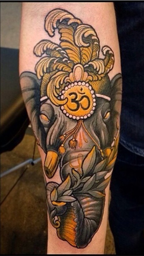 小腿部也可以这样纹身