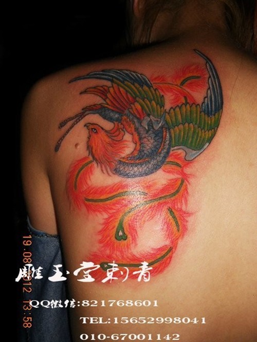 腿部纹身 腰部纹身 欧美纹身