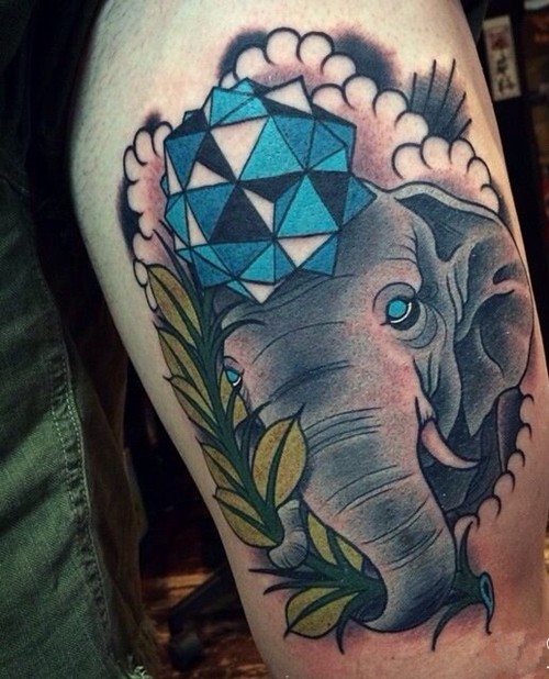 一组可爱的小动物纹身