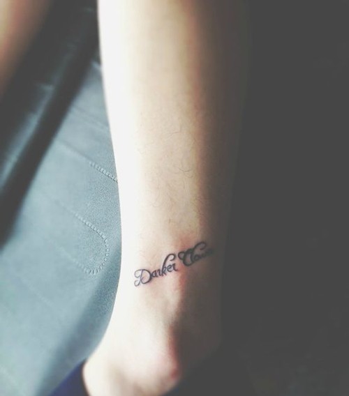 纹身师文字英文纹身作品