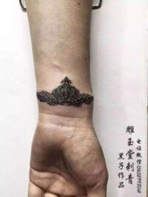 手臂纹身 蝴蝶结纹身 锁骨性感纹身