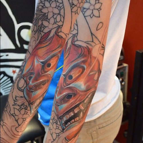纹身师elvin yong手臂另类纹身