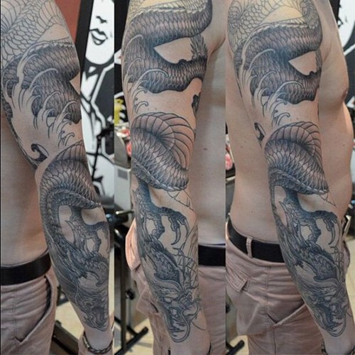 纹身师elvin yong手臂另类纹身