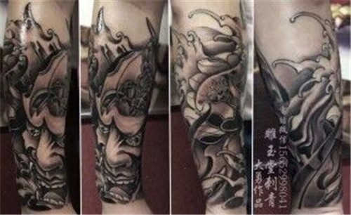 半甲纹身   手臂纹身   小清新纹身