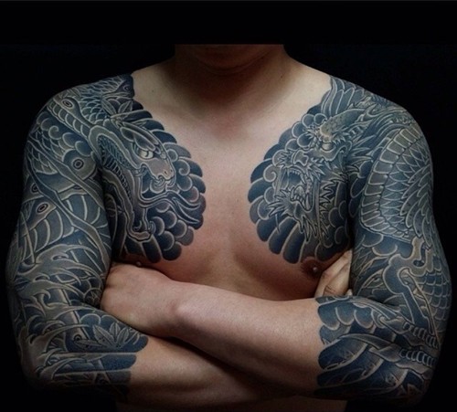 秀出你结实的臂膀  时尚男士花臂纹身