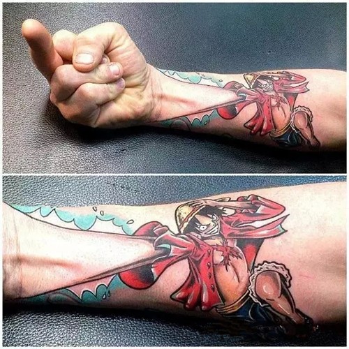新颖创意手臂纹身秀