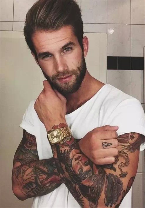 男模Andre Hamann纹身写真