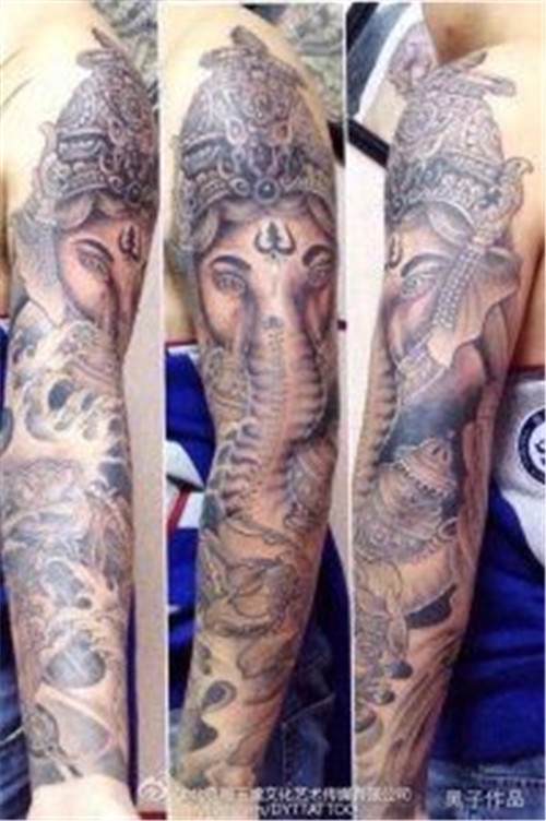 花臂纹身  麒麟纹身  图腾纹身 满背纹身   关公纹身