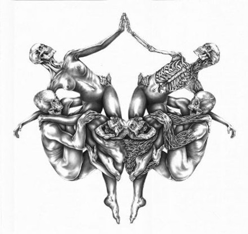 极其恐怖的骷髅纹身手稿